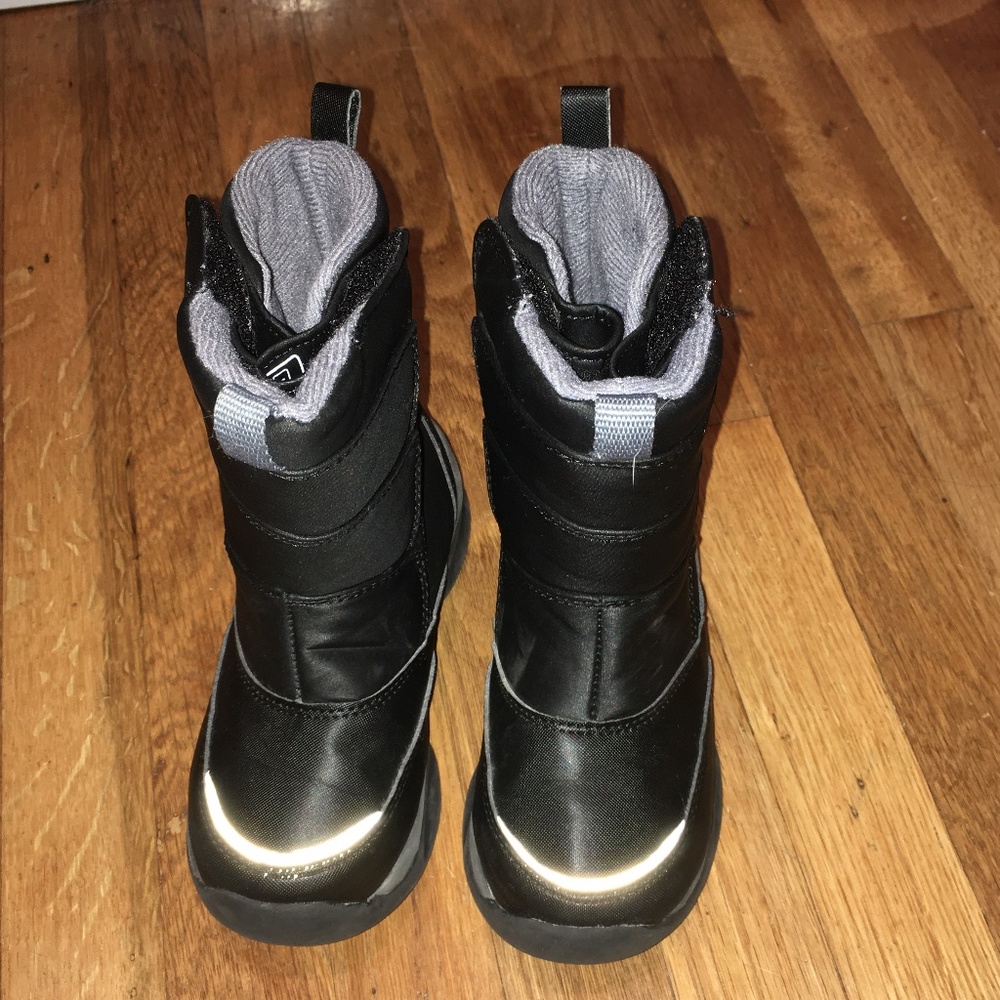 Black Lands End Toddler Snow Boots - Size 10